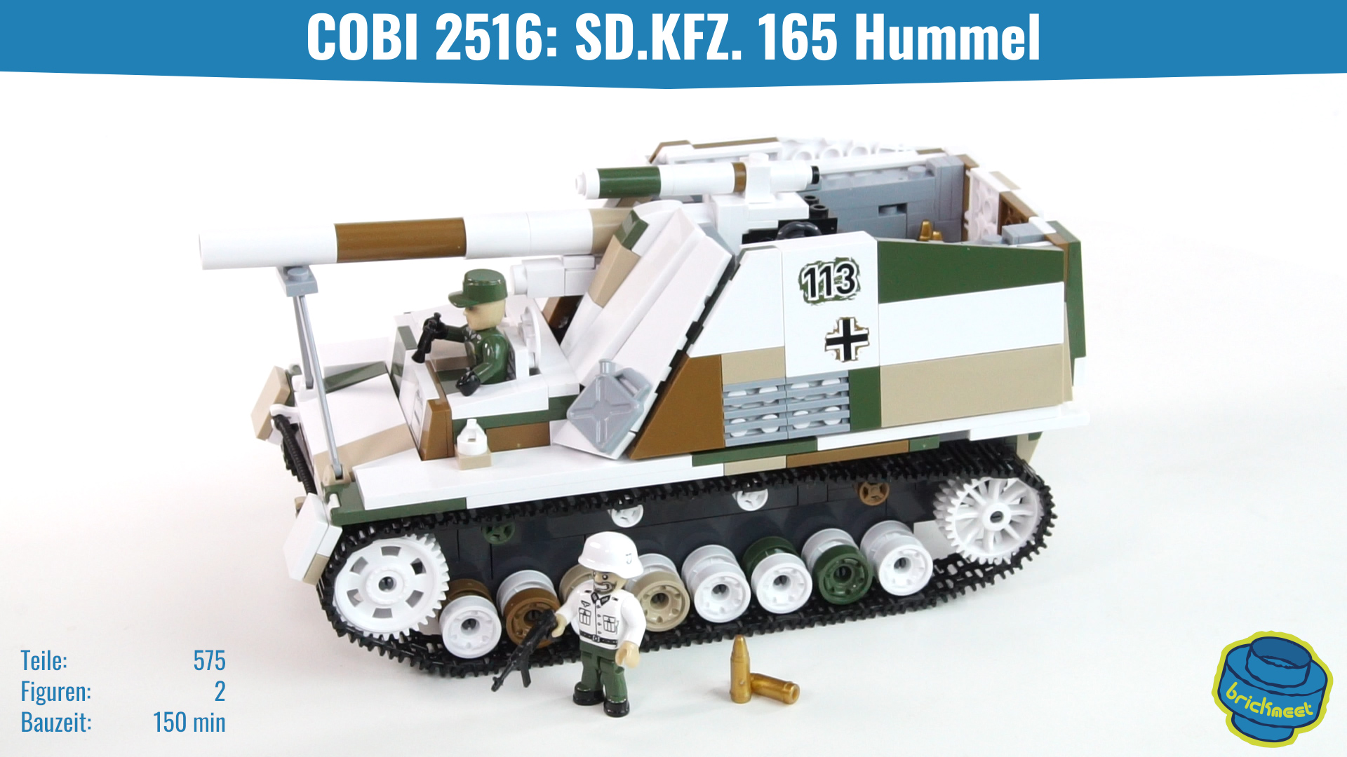 COBI 2516: SD.KFZ. 165 Hummel - Speed Build Review - BrickMeet EN