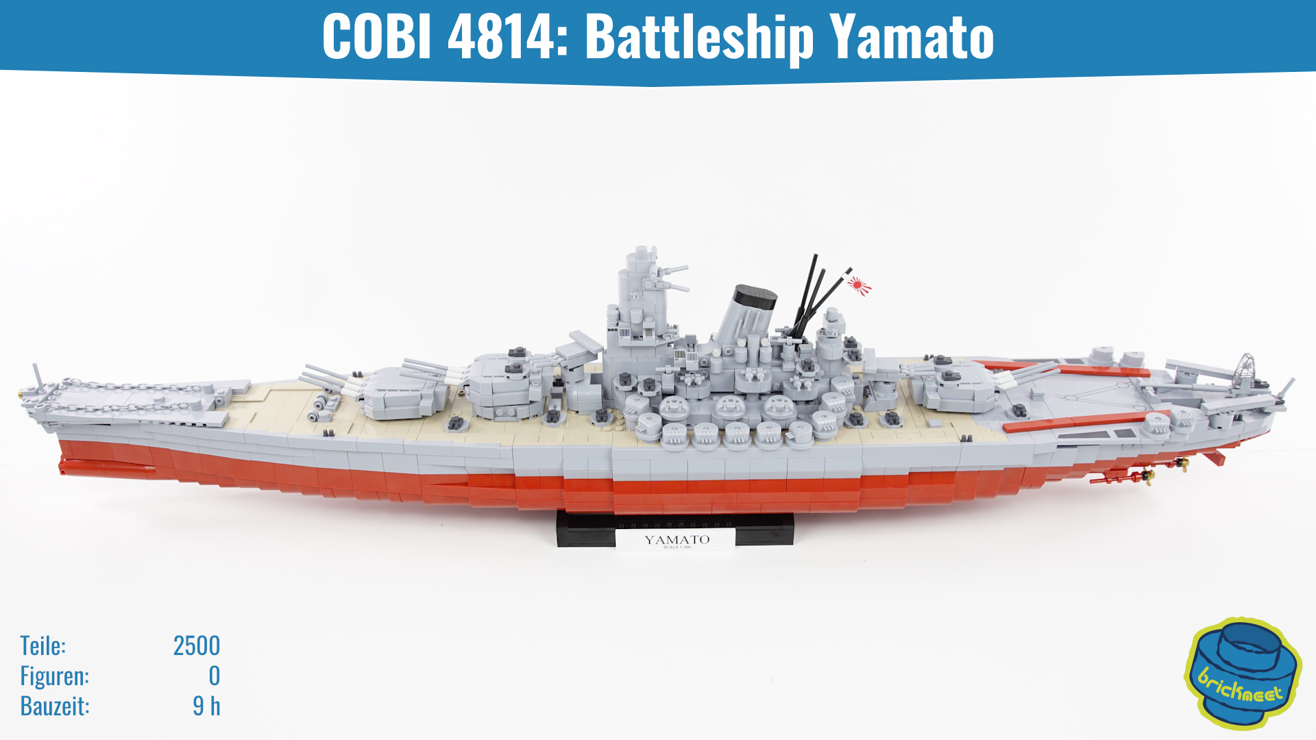 Cobi 4814 barco de Batalla Yamato japonesa Marine 