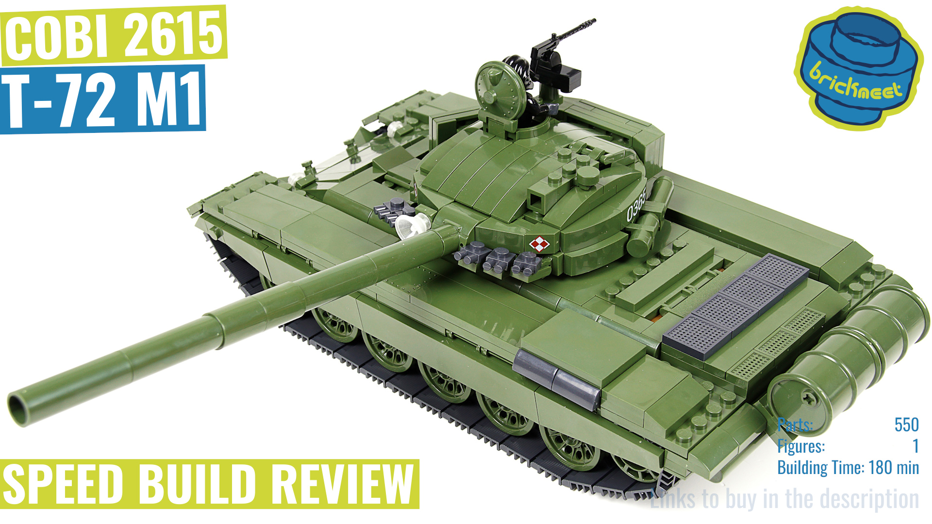 Cobi 2615 T 72 M1 Speed Build Review Brickmeet En