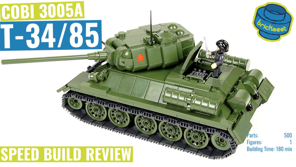 COBI 3005A WoT T-34/85 – Speed Build Review