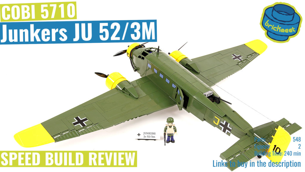 COBI 5710 Junkers JU 52/3M – Speed Build Review