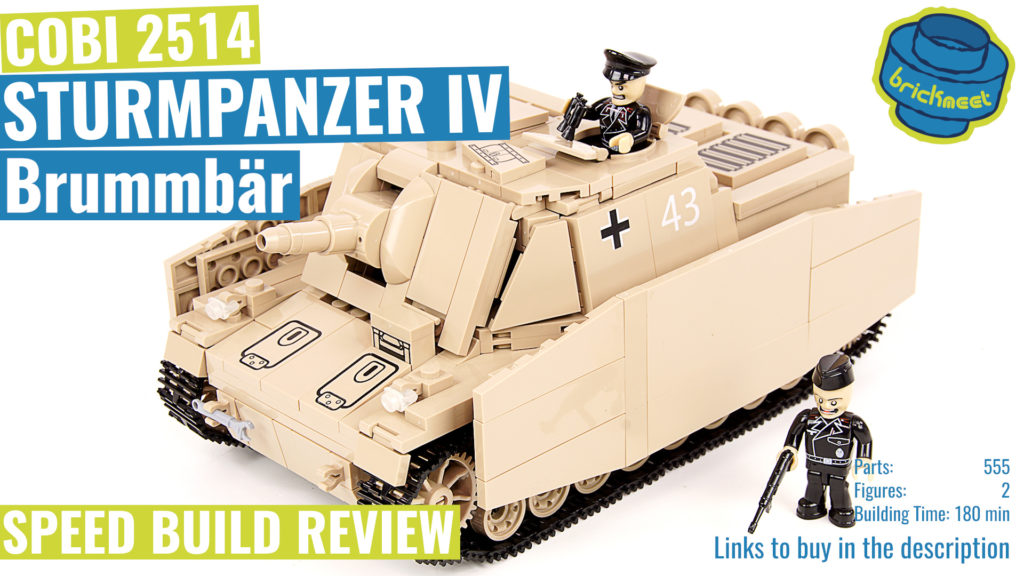 COBI 2514 SD.KFZ. 166 Sturmpanzer IV “Brummbär” – Speed Build Review