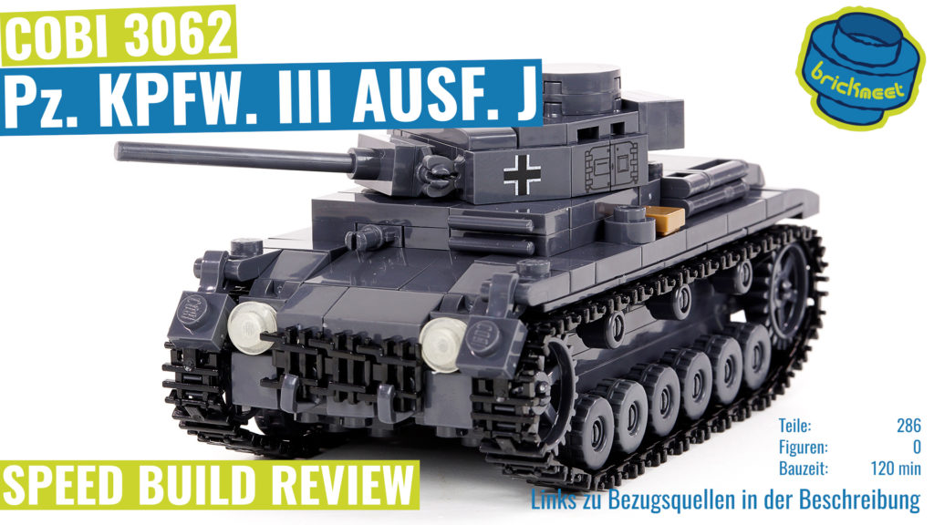 COBI 3062 WoT Pz. KPFW. III AUSF. J (Scale 1:48) – Speed Build Review