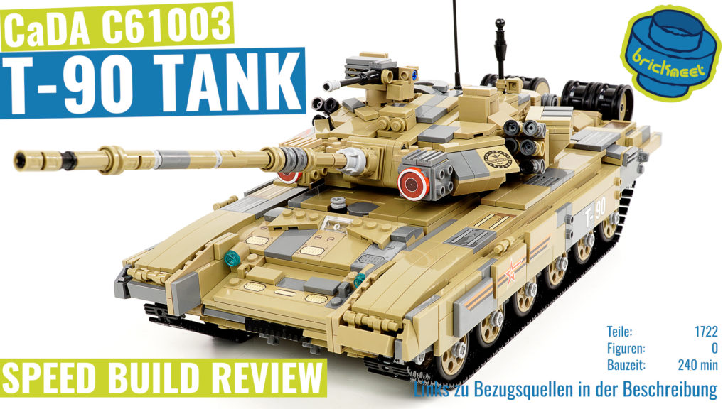CaDA C61003W T-90 Tank – Speed Build Review