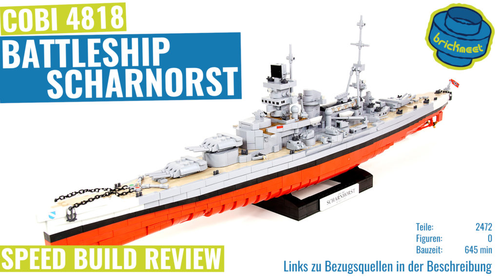 COBI 4818 BATTLESHIP SCHARNHORST – Speed Build Review