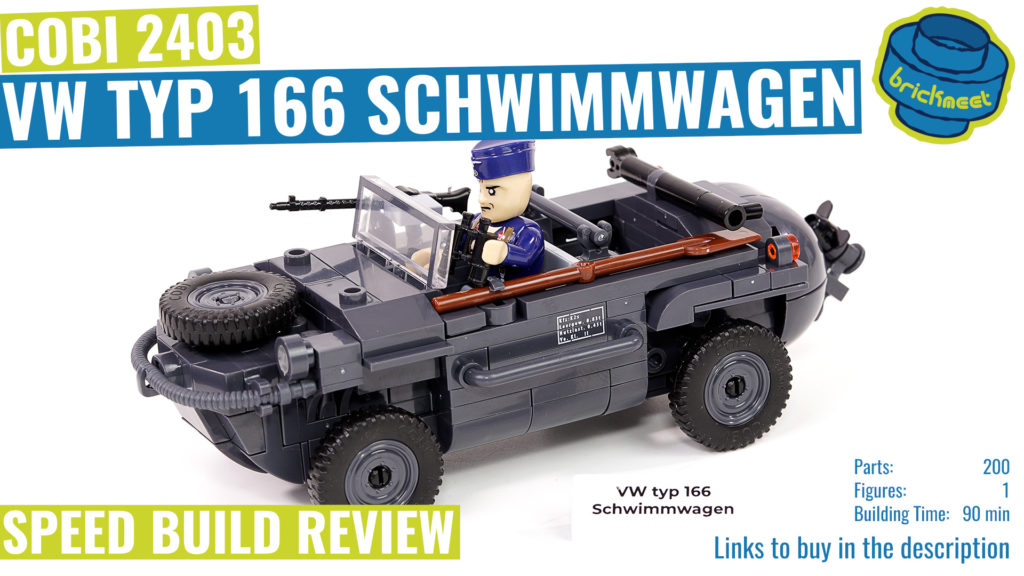 COBI 2403 VW TYP 166 Schwimmwagen – Speed Build Review