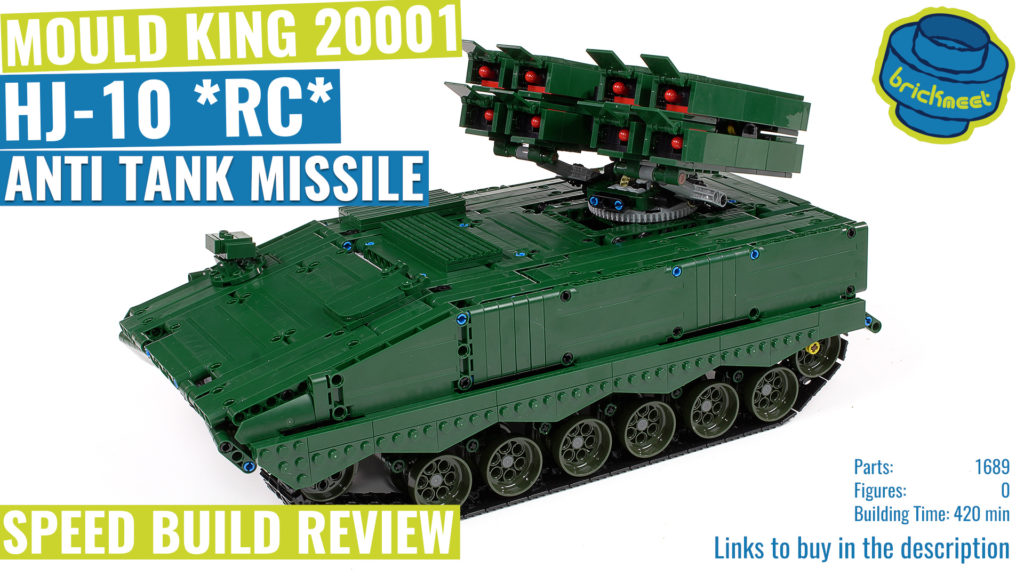 Mould King 20001 – HJ-10 Anti Tank Missile – Speed Build Review