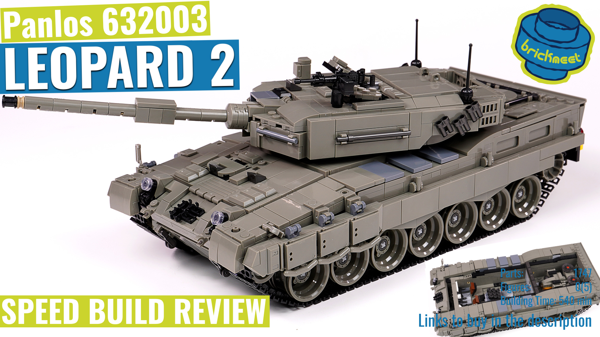 Panlos 632003 - Leopard 2 - Speed Build Review - BrickMeet EN