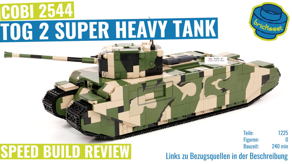 COBI 2544 – TOG 2 – Super Heavy Tank – Speed Build Review