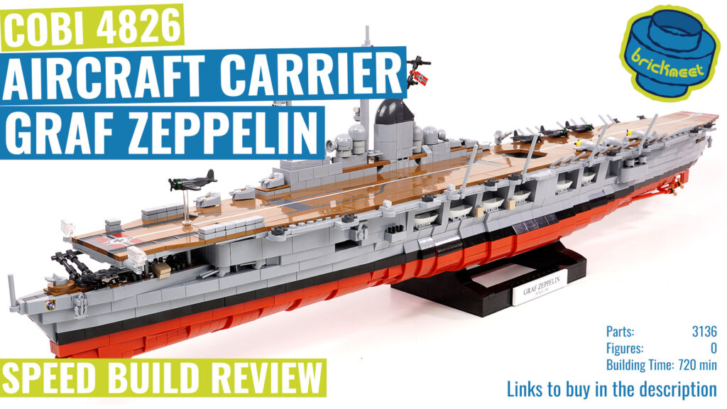 COBI 4826 – Aircraft Carrier Graf Zeppelin – Speed Build Review