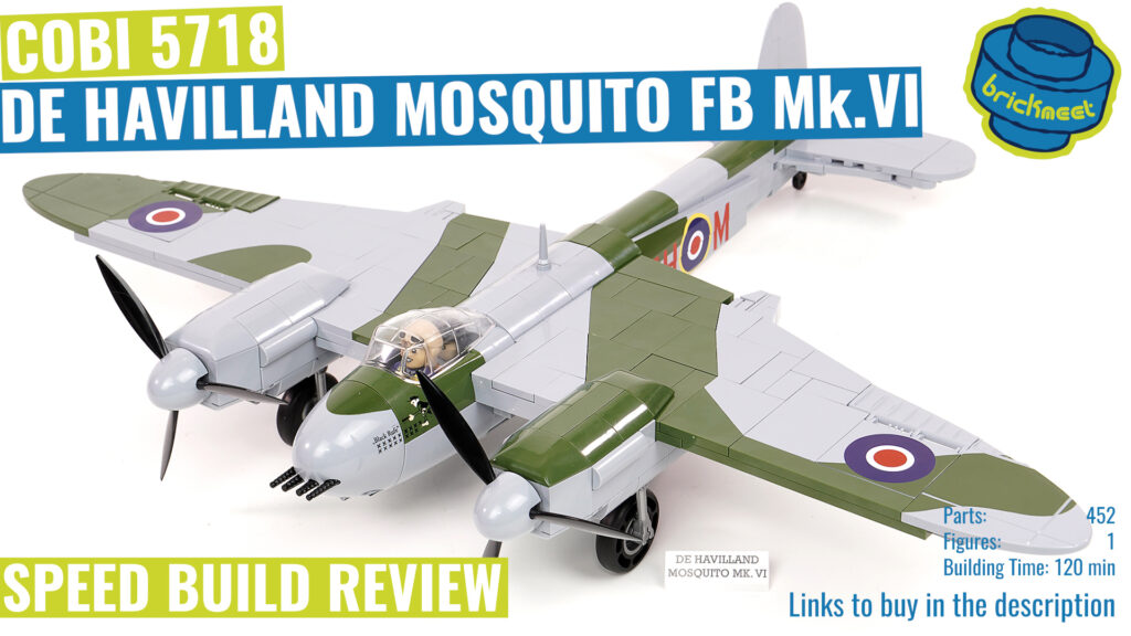 COBI 5718 – De Havilland Mosquito FB Mk.VI – Speed Build Review