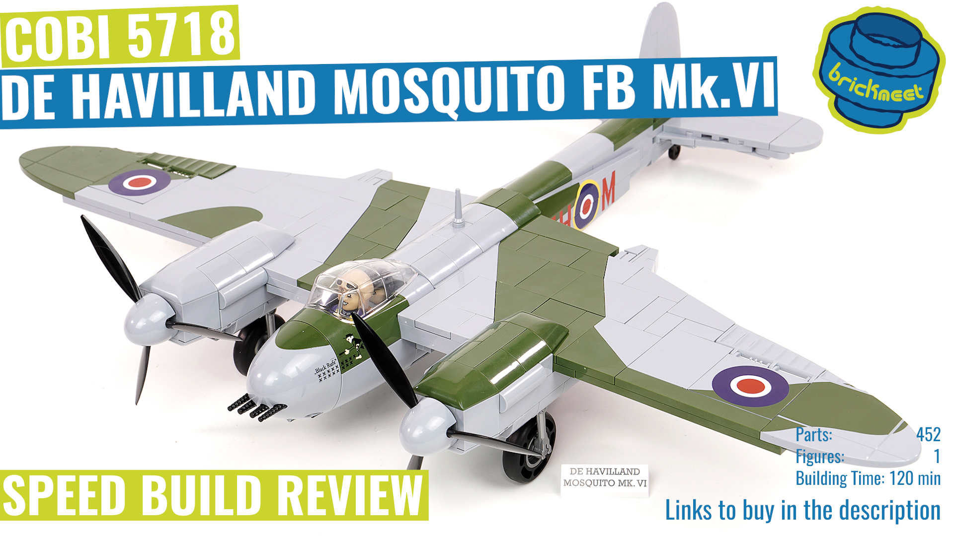 COBI 5718 - De Havilland Mosquito FB Mk.VI - Speed Build