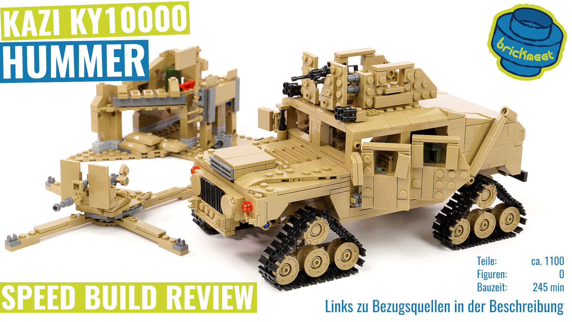 KAZI KY10000 Hummer B Model - Speed Build Review - BrickMeet EN