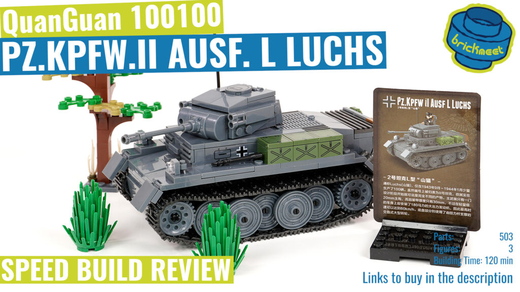 QuanGuan 100100 – Pz.Kpfw.II Ausf. L LUCHS (Speed Build Review)