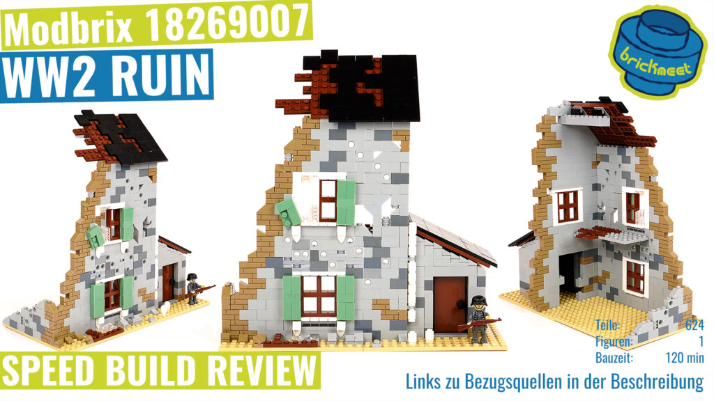 Modbrix 18269007 – WW2 Ruins (Speed Build Review)