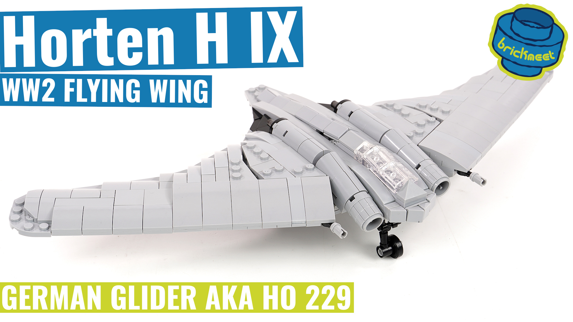 LesDiy MOC 55320 - Horten H IX (Speed Build Review) - BrickMeet EN