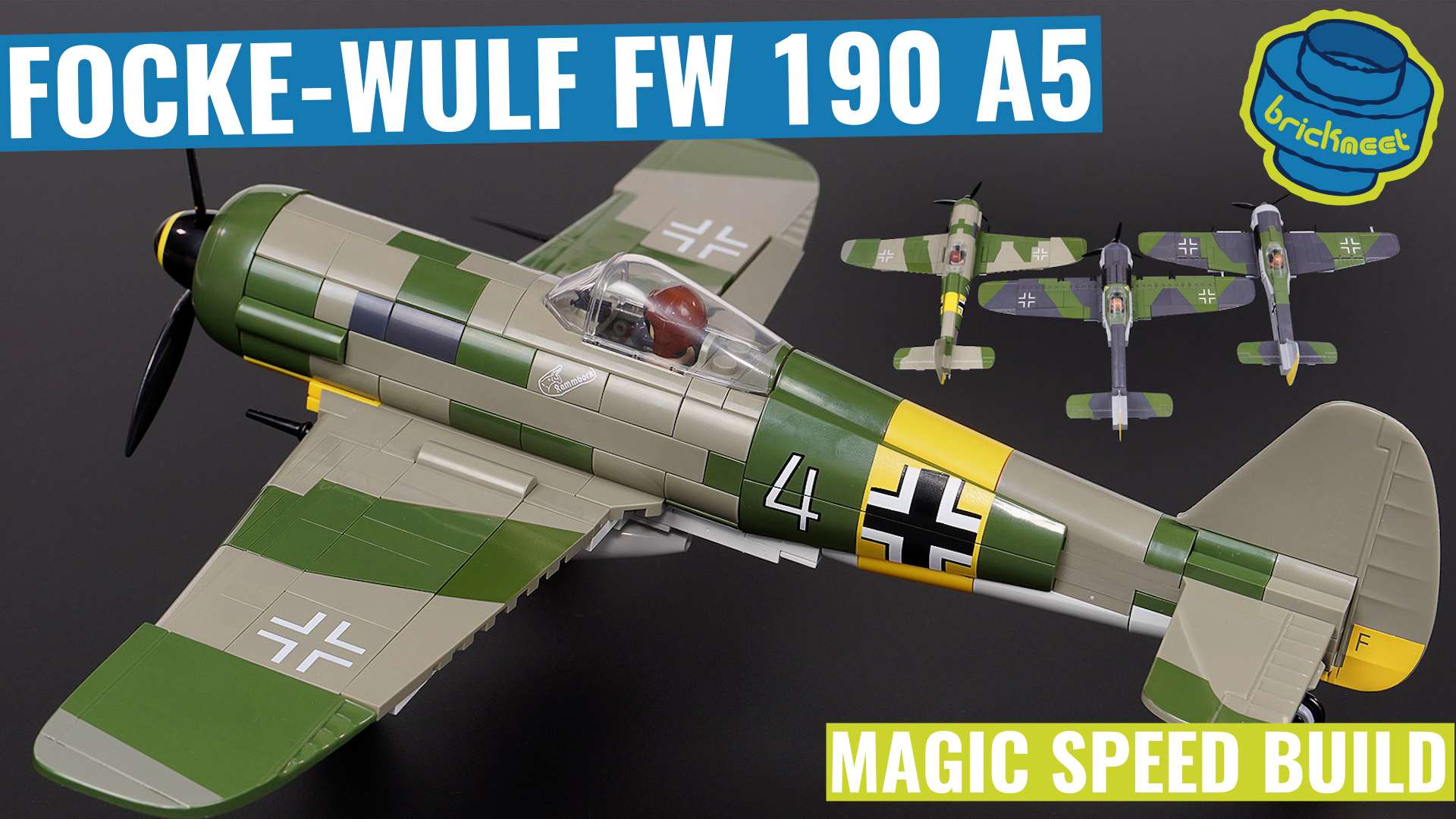 COBI 5722 - FOCKE-WULF FW 190 A5 (Speed Build Review) - BrickMeet EN.