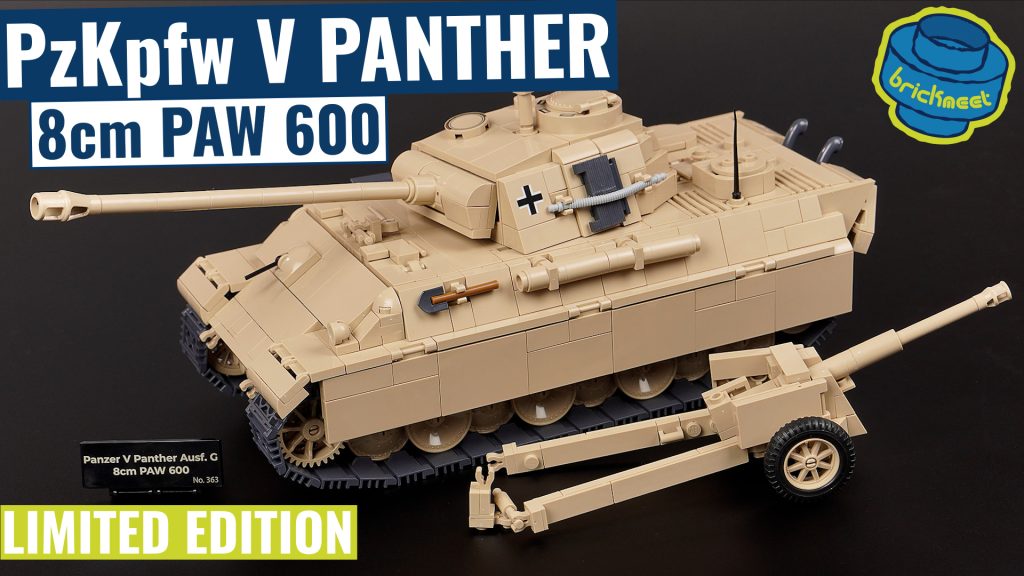COBI 2565 – PzKpfw V PANTHER + 8CM PAW 600 *LIMITED EDITION* (Speed Build Review)