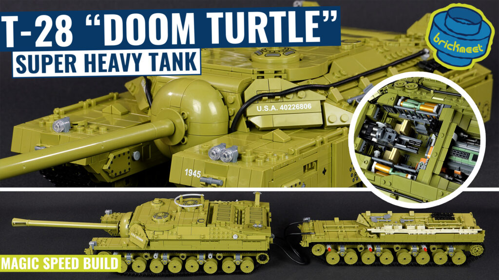 Panlos 628010  – T-28 “DOOM TURTLE” Super Heavy Tank (Speed Build Review)