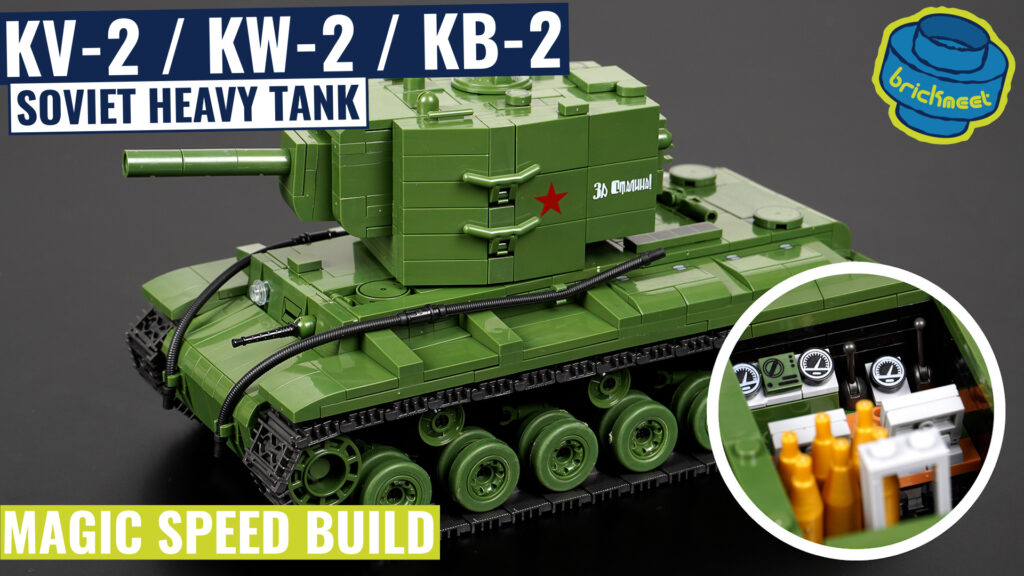QuanGuan 100239 – KV-2 / KW-2 / KB-2 – Soviet Heavy Tank (Speed Build Review)