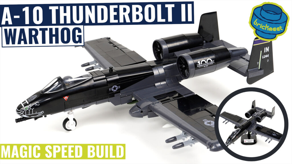 COBI 5837 – A-10 Thunderbolt II Warthog  (Speed Build Review)