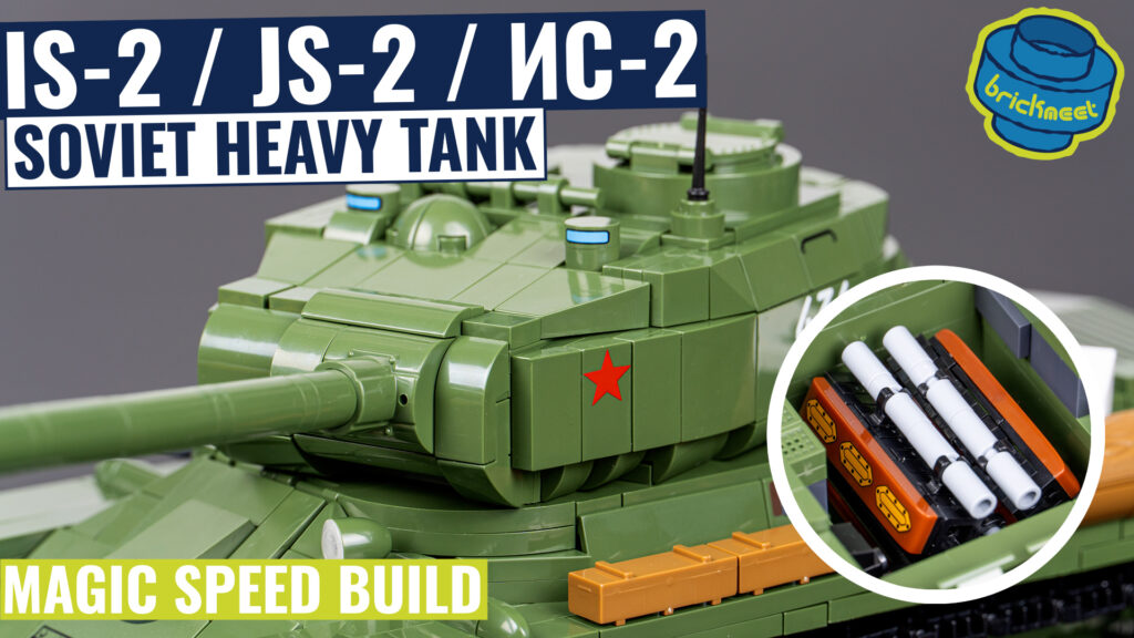 COBI 2578 – IS-2 / JS-2 / ИС-2 – 3in1 Soviet Heavy Tank (Speed Build Review)