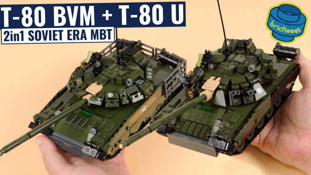 Sluban B1178 – T-80BVM + T-80U Soviet MBT 2in1 (Speed Build Review)