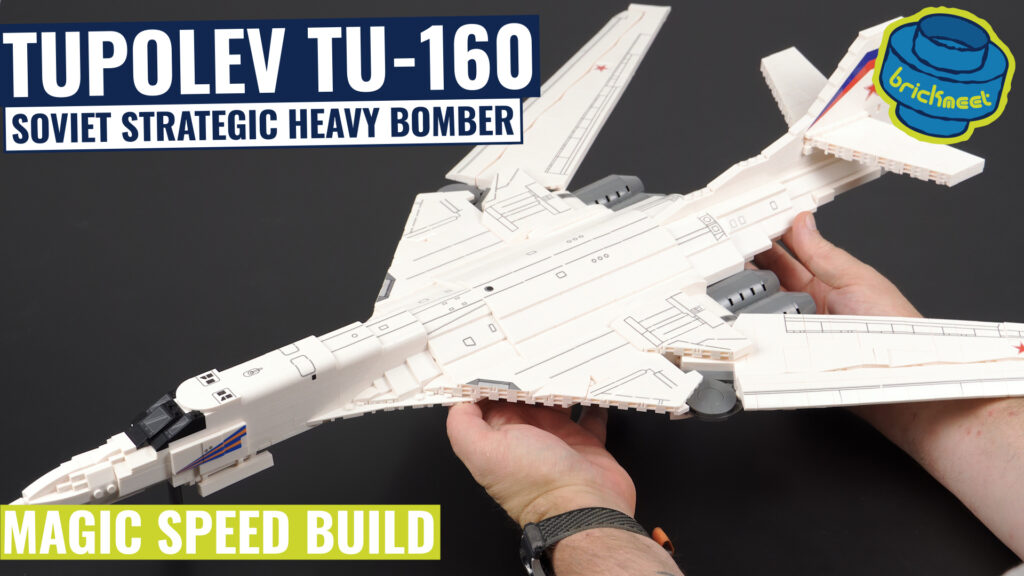 Reobrix 33036 – Tupolev TU-160 Supersonic Strategic Heavy Bomber (Speed Build Review)