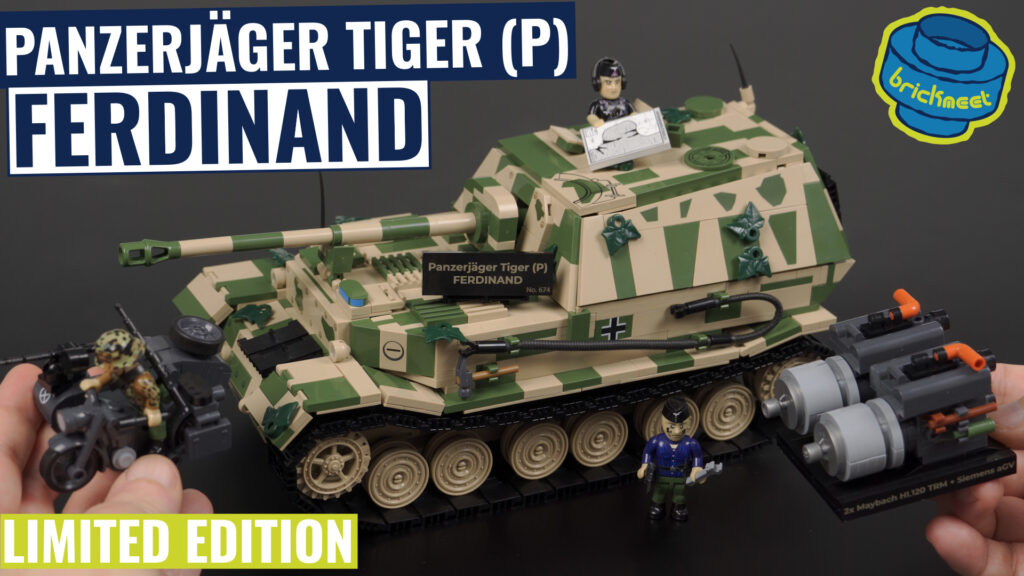 COBI 2581 – FERDINAND – Panzerjäger Tiger P – LIMITED EDITION (Speed Build Review)